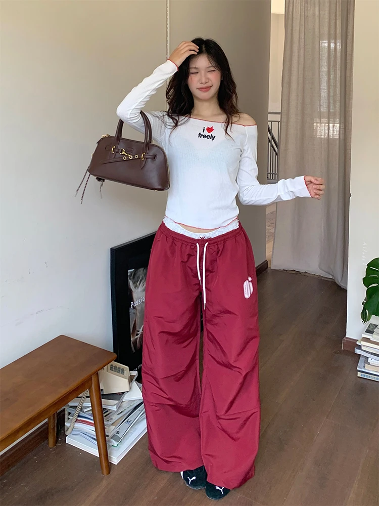 Korean Sle Straight Leg Floor Length Pants Dual Waist Head Splicing Embroidery Lace Lettering Long Trousers for Girls
Korean Sle Straight Leg Floor Length Pants Dual Waist Head Splicing Embroidery Lace Lettering Long Trousers for Girls