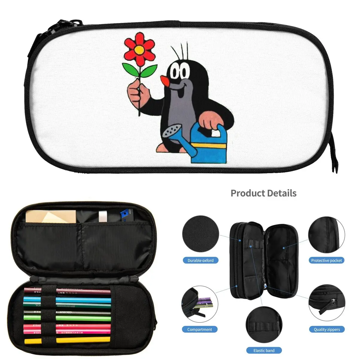 Милые пеналы с изображением кролика Кртека в мультяшном стиле для школьников, большая сумка-пенал для ручек и карандашей, вместительный пенал-косметичка
Милые пеналы с изображением кролика Кртека в мультяшном стиле для школьников, большая сумка-пенал для ручек и карандашей, вместительный пенал-косметичка