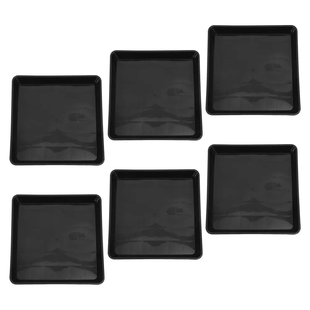 6pcs Flower Pot Tray Square Planter Saucer Black Plastic Water Collector Drip Balcony Garden Plant Holder
6pcs Flower Pot Tray Square Planter Saucer Black Plastic Water Collector Drip Balcony Garden Plant Holder