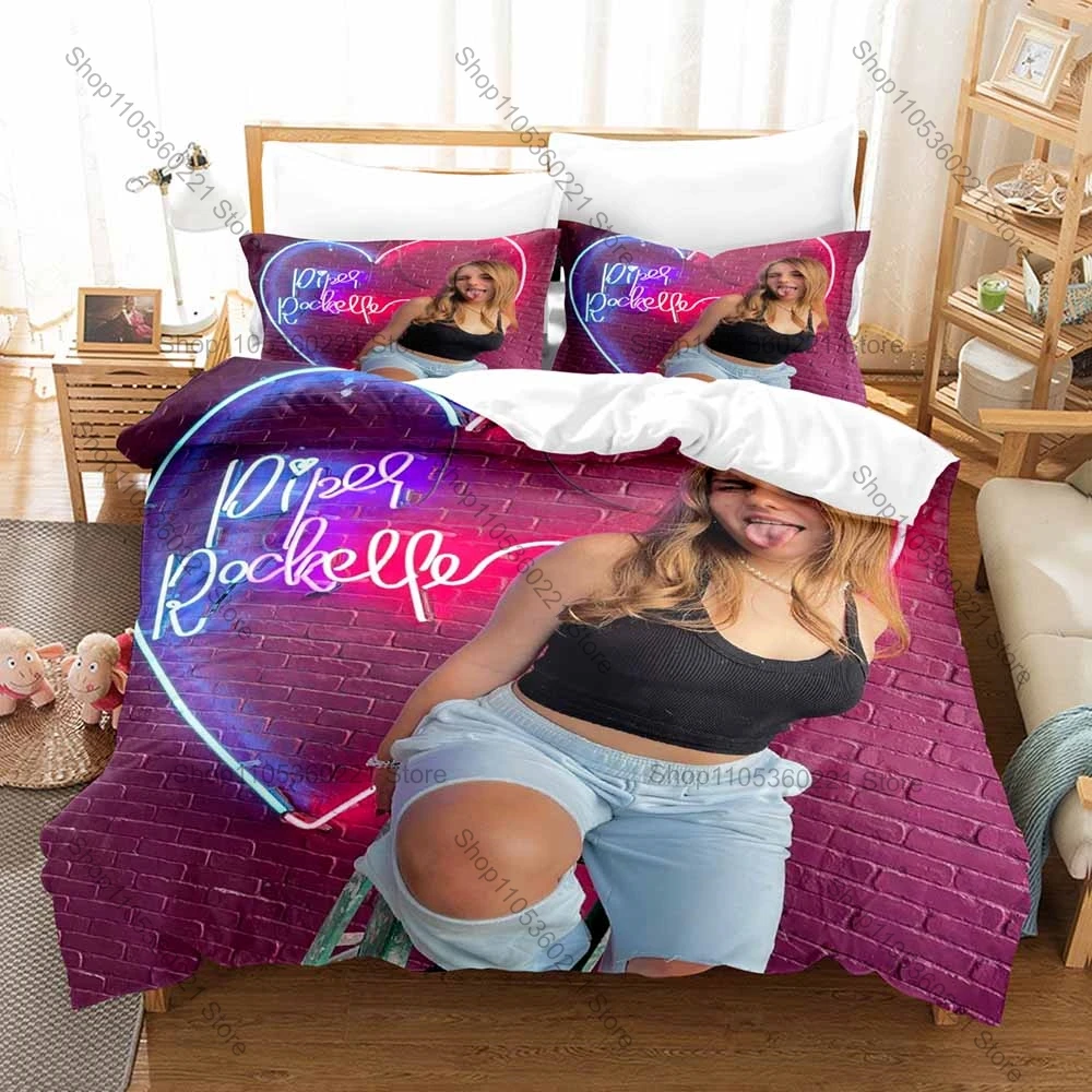Popular Piper Rockelle Duvet Cover + 2 Pillowcases, Stylish Printed Bedding Set for Teen Fans Daily Use & Gift
Popular Piper Rockelle Duvet Cover + 2 Pillowcases, Stylish Printed Bedding Set for Teen Fans Daily Use & Gift