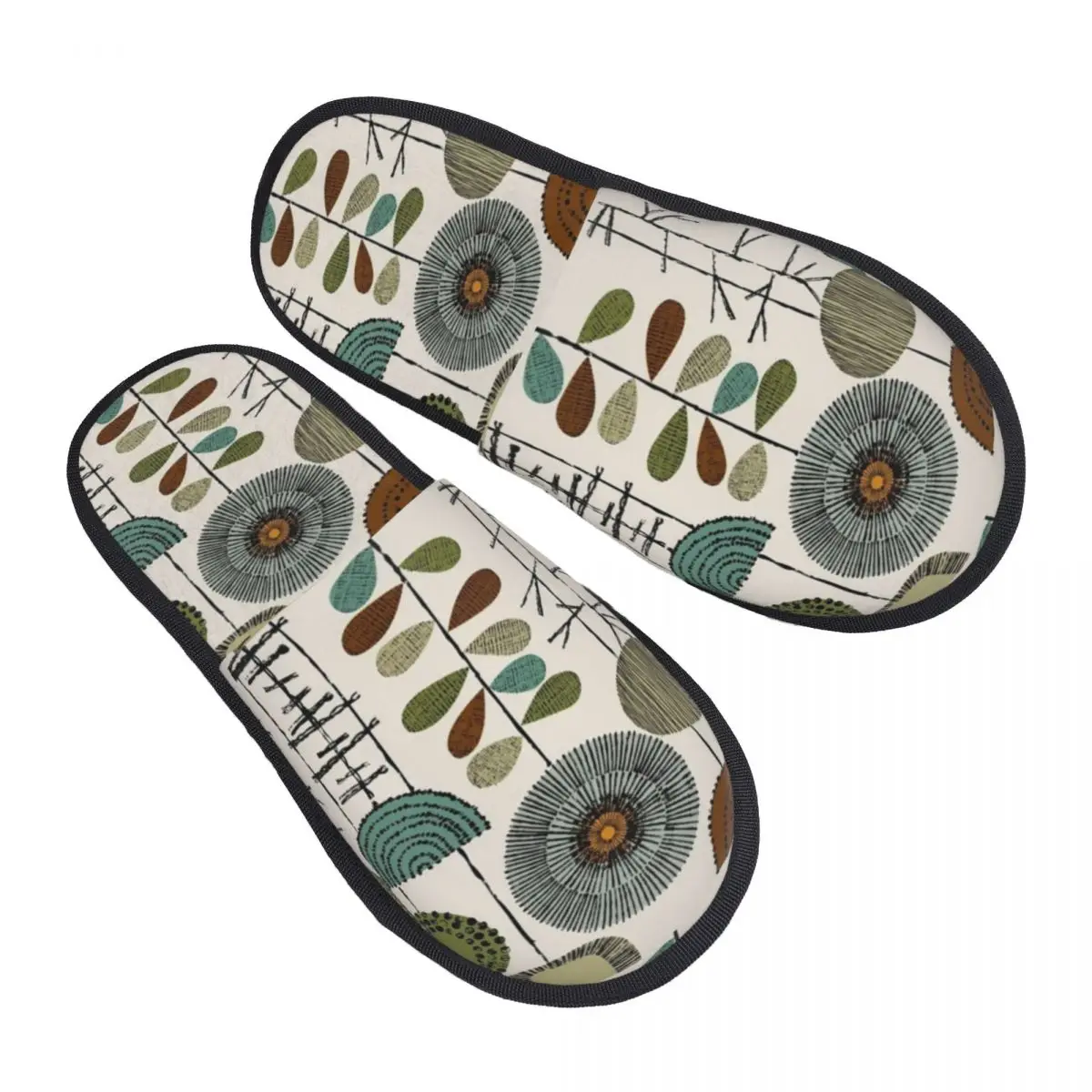 Custom Scandinavian Floral Orla Art Soft Scuff Memory Foam Slippers Women Orla Kiely Mid Century Modern Bedroom House Shoes
Custom Scandinavian Floral Orla Art Soft Scuff Memory Foam Slippers Women Orla Kiely Mid Century Modern Bedroom House Shoes