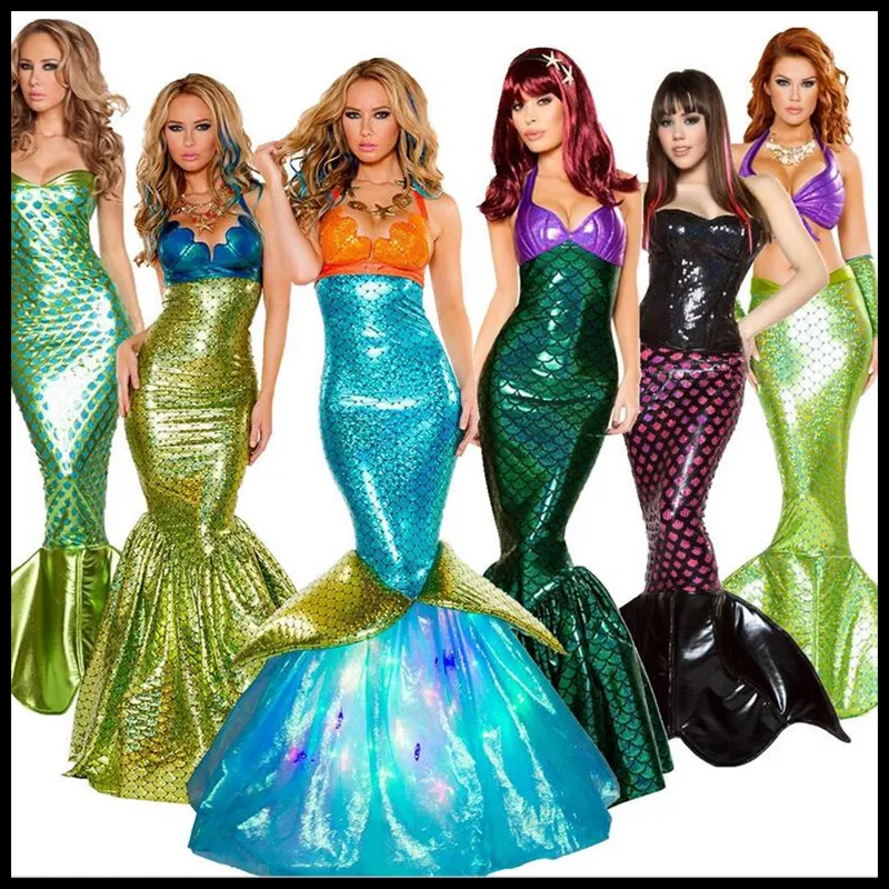 Sexy Mermaid Princess Dress Cosplay Costume Adult Role Play Wrap Chest Gown Performance Outfit Halloween Costume Women's Fashion
Sexy Mermaid Princess Dress Cosplay Costume Adult Role Play Wrap Chest Gown Performance Outfit Halloween Costume Women's Fashion