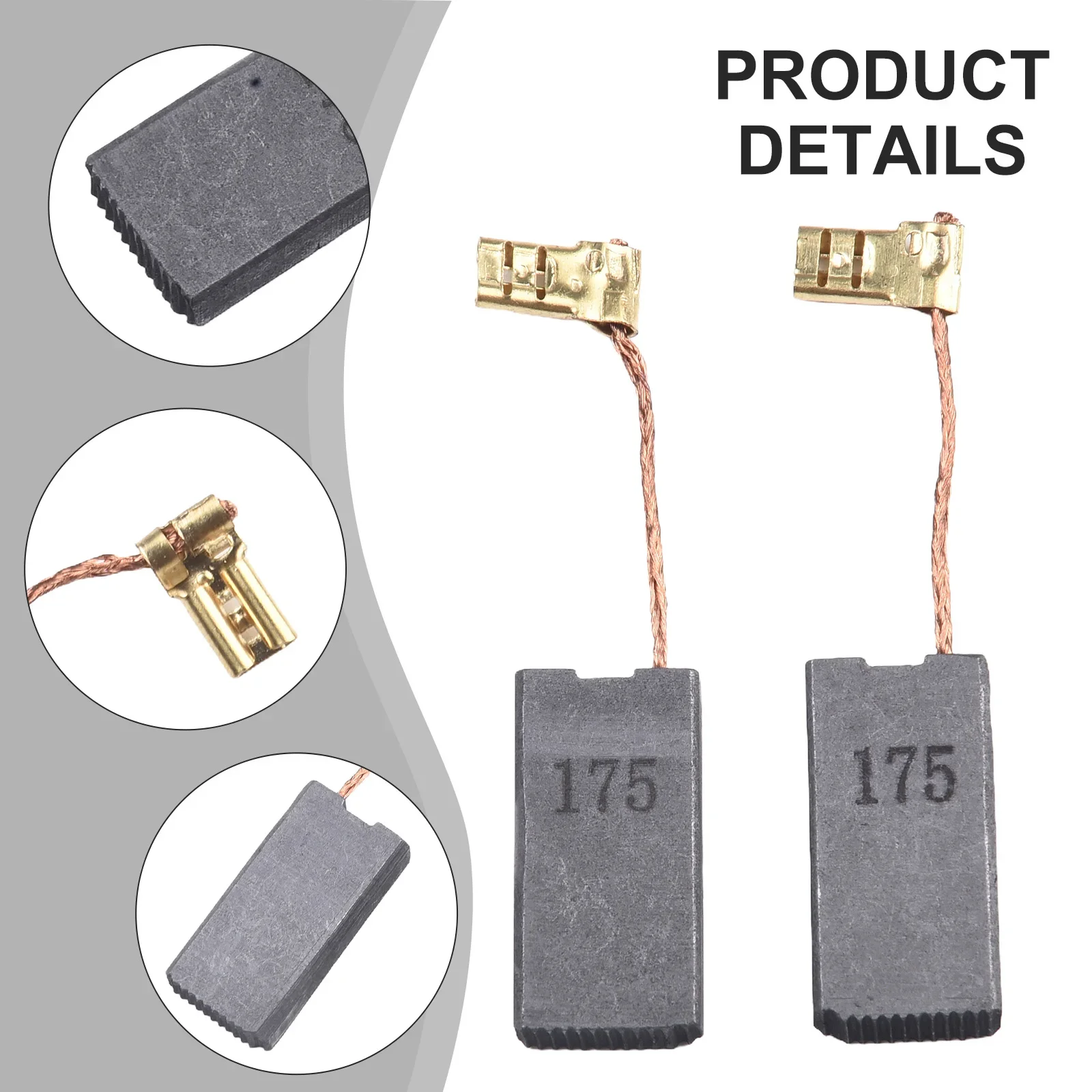High Performance 2pcs Carbon Brush Set with AUTOSTOP for CB175 HR5210C HR4510C HM1214C HM1317CB High Durability
High Performance 2pcs Carbon Brush Set with AUTOSTOP for CB175 HR5210C HR4510C HM1214C HM1317CB High Durability