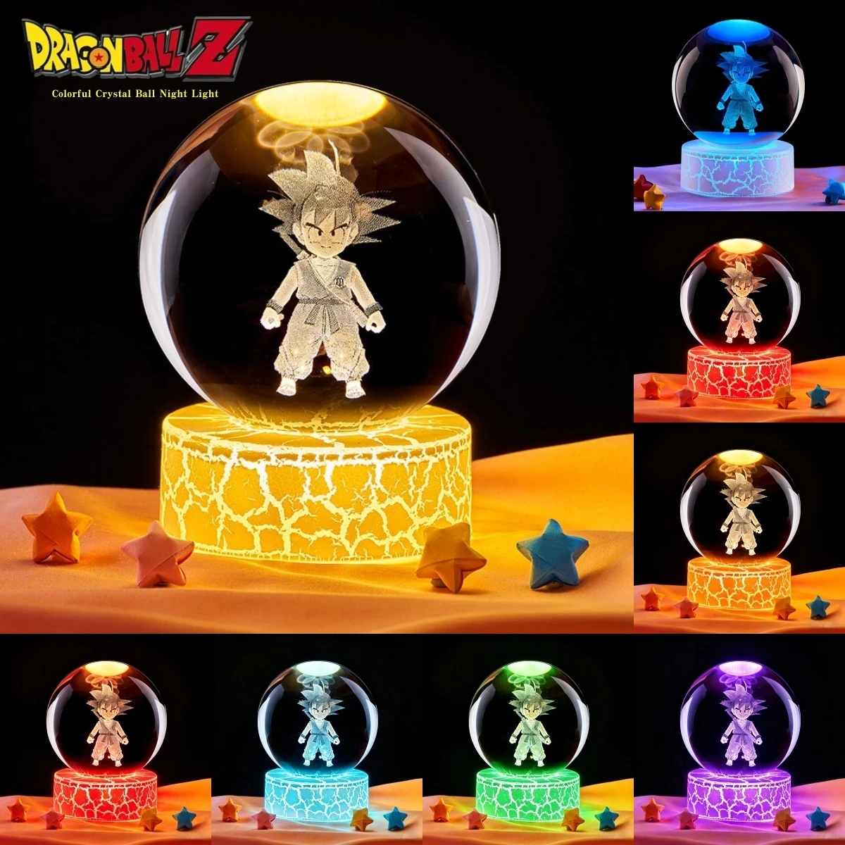 Dragon Ball Z Son Goku 3D Crystal Ball Night Light USB Color LED Anime Desk Bedroom Decor Cool Birthday Cute Gift for Fans
Dragon Ball Z Son Goku 3D Crystal Ball Night Light USB Color LED Anime Desk Bedroom Decor Cool Birthday Cute Gift for Fans