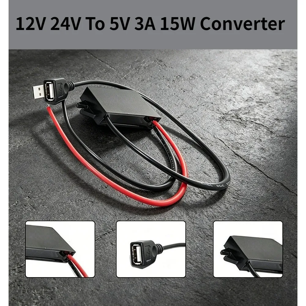 DC/DC 12V 24V Step Down To 5V 3A 15W Converter Module Power Supply Regulator For Car Charger Dual USB Output (12V-5V 3A 1USB C1)
DC/DC 12V 24V Step Down To 5V 3A 15W Converter Module Power Supply Regulator For Car Charger Dual USB Output (12V-5V 3A 1USB C1)