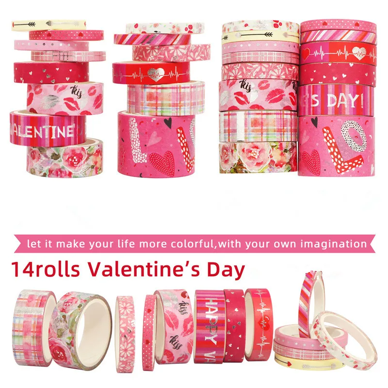 10-21 рулонов, рождественская лента «Любовь», васи, Золотая фольга, маскировочная наклейка, сделай сам, материал для коллажа, набор декоративных лент для скрапбукинга на день Святого Валентина
10-21 рулонов, рождественская лента «Любовь», васи, Золотая фольга, маскировочная наклейка, сделай сам, материал для коллажа, набор декоративных лент для скрапбукинга на день Святого Валентина