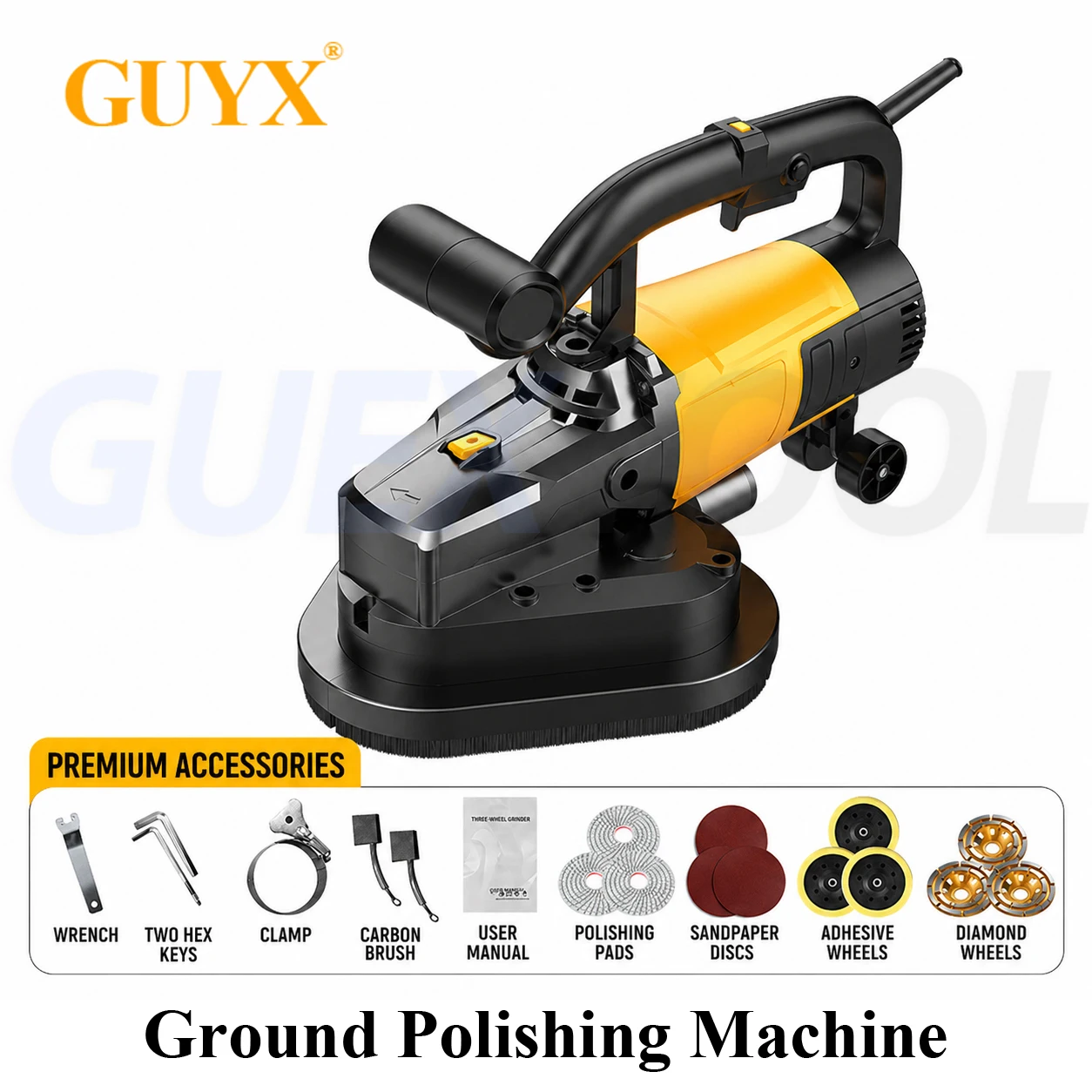 3-head Adjustable Speed Coarse Planer Brushless High-power Concrete Cement Floor Grinder Epoxy Floor Polisher Wall Putty Machine
3-head Adjustable Speed Coarse Planer Brushless High-power Concrete Cement Floor Grinder Epoxy Floor Polisher Wall Putty Machine