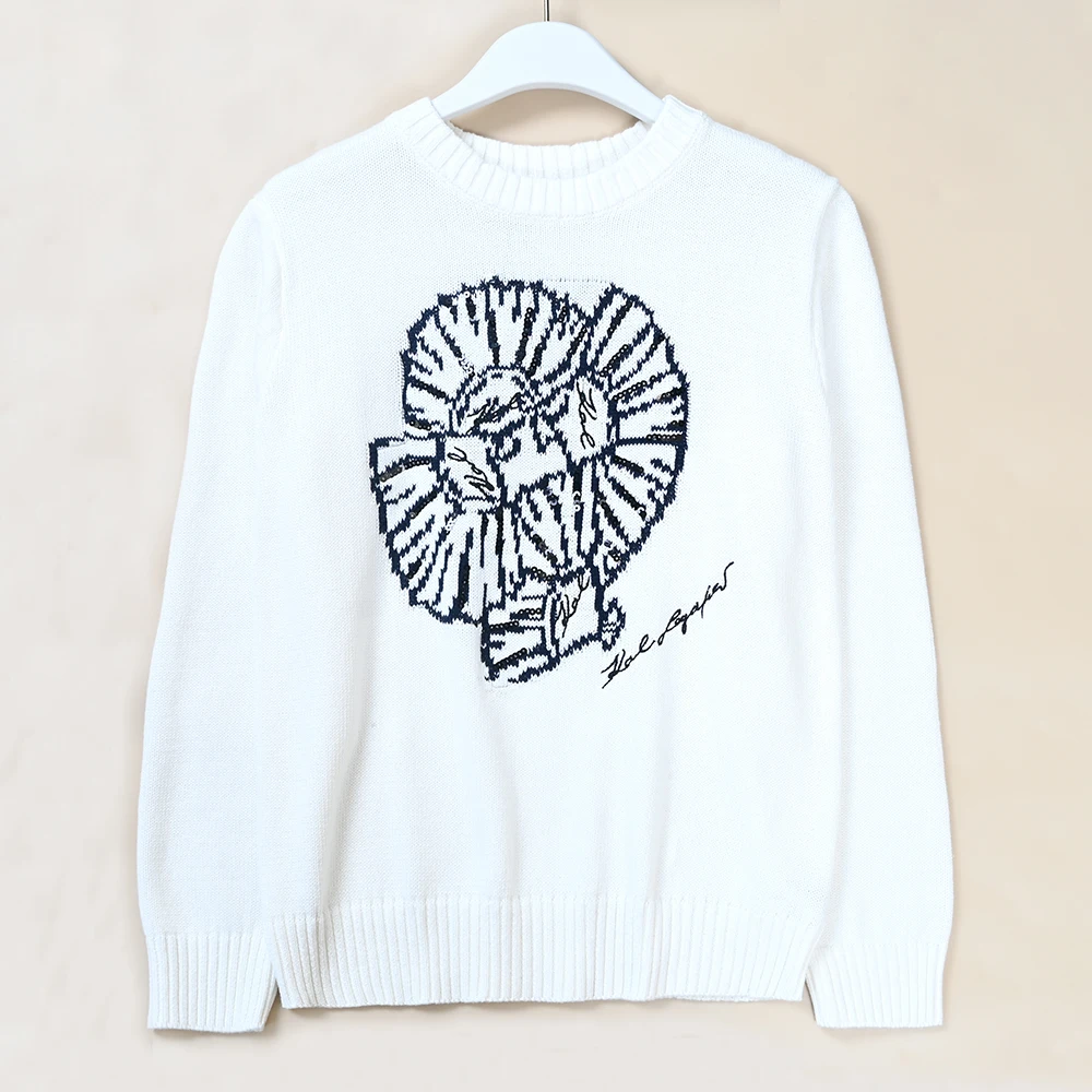 New Women's Embroidered Letter Sequin round Neck Long Sleeve Sweater Casual Style Knitted Top round Neck Design Long Sleeve
New Women's Embroidered Letter Sequin round Neck Long Sleeve Sweater Casual Style Knitted Top round Neck Design Long Sleeve