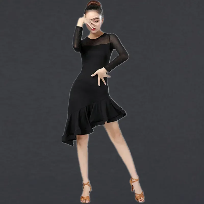 Adult Black Latin Dance Salsa Samba New Fashion 2025 Tango Dance Costume Set Dress Lace Women Dance Costume Fringe Dress
Adult Black Latin Dance Salsa Samba New Fashion 2025 Tango Dance Costume Set Dress Lace Women Dance Costume Fringe Dress