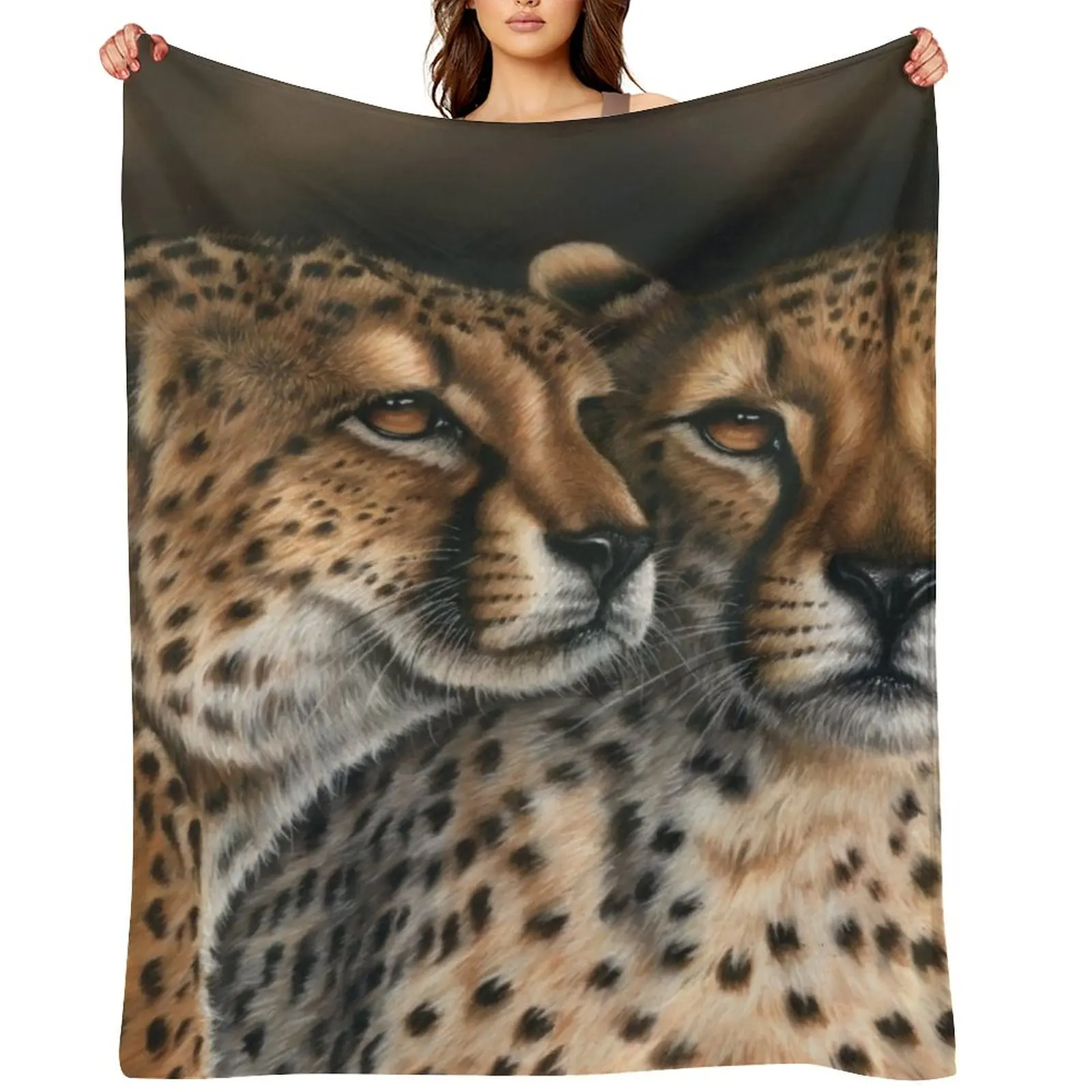 Wildlife Artwork of Two Cheetahs Throw Blanket Summer for sofa Soft Beds for winter Blankets
Wildlife Artwork of Two Cheetahs Throw Blanket Summer for sofa Soft Beds for winter Blankets