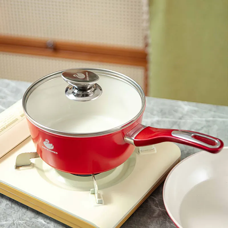 LH soup pot household non-stick pan ceramic glaze does not pick the stove red bottom universal pot
LH soup pot household non-stick pan ceramic glaze does not pick the stove red bottom universal pot