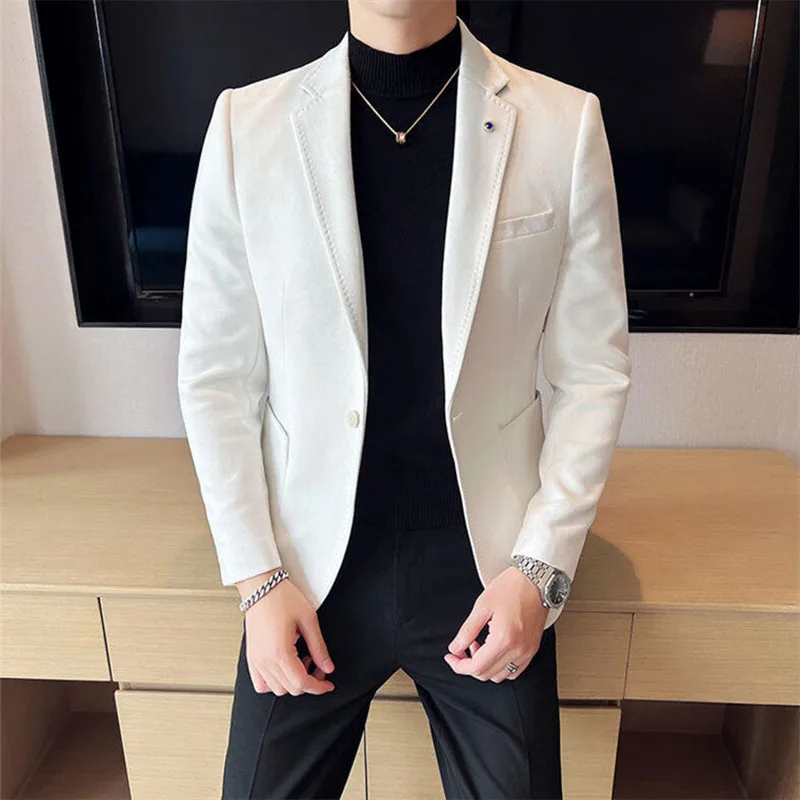 Spring Autumn High Quality Men's Smart Casual Blazers Fashion Youthful Vitality Slim Fit Suit Coats Men Wedding Blazer Outerwear
Spring Autumn High Quality Men's Smart Casual Blazers Fashion Youthful Vitality Slim Fit Suit Coats Men Wedding Blazer Outerwear