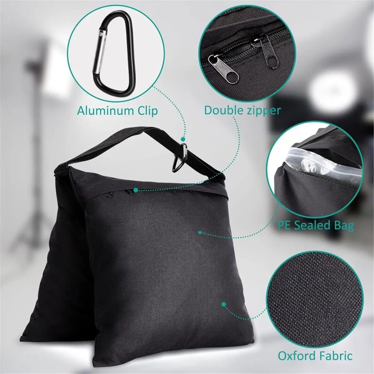 8 Packs Sandbags Weight Bags for Light Stand Photography Video Support, Saddlebags for Backdrop Stand,Fishing Chair
8 Packs Sandbags Weight Bags for Light Stand Photography Video Support, Saddlebags for Backdrop Stand,Fishing Chair
