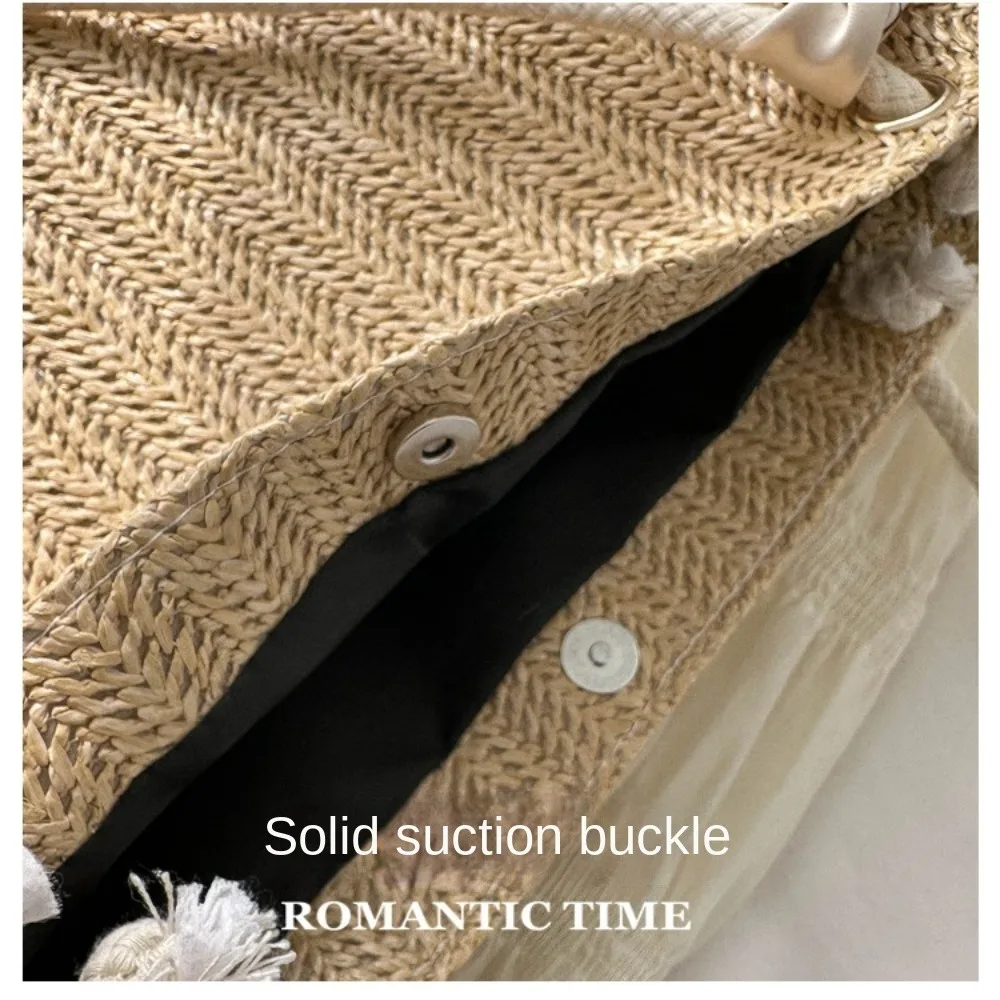 New Women Shoulder Bag Large Capacity Summer Tote Bag Trendy Straw Bag
New Women Shoulder Bag Large Capacity Summer Tote Bag Trendy Straw Bag