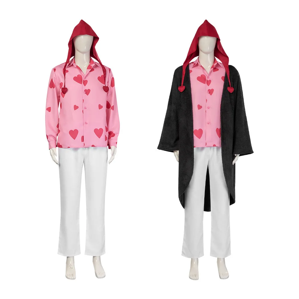 Аниме Коразон Косплей Костюм Розовая Рубашка Черный Плащ Мужской Хэллоуин Карнавал Косплей Коразон Индивидуальная Одежда
Аниме Коразон Косплей Костюм Розовая Рубашка Черный Плащ Мужской Хэллоуин Карнавал Косплей Коразон Индивидуальная Одежда