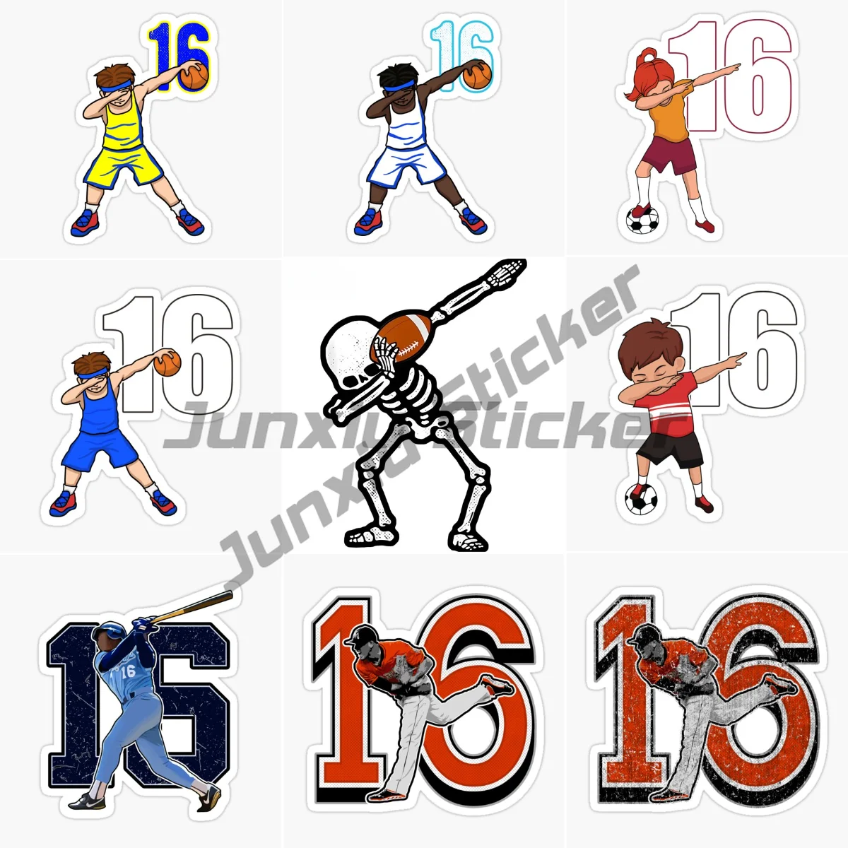 No. 16 Skeleton Football Basketball Car Stickers Camper Fashion Skull Car Accessories Decal Vinyl Waterproof Decor Decals
No. 16 Skeleton Football Basketball Car Stickers Camper Fashion Skull Car Accessories Decal Vinyl Waterproof Decor Decals