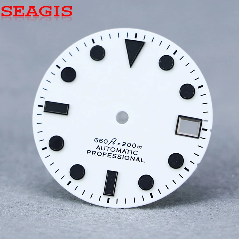 SEAGIS 28,5 мм NH35 Циферблат матовый белый Черный Lume Для Skx007 Без логотипа
SEAGIS 28,5 мм NH35 Циферблат матовый белый Черный Lume Для Skx007 Без логотипа