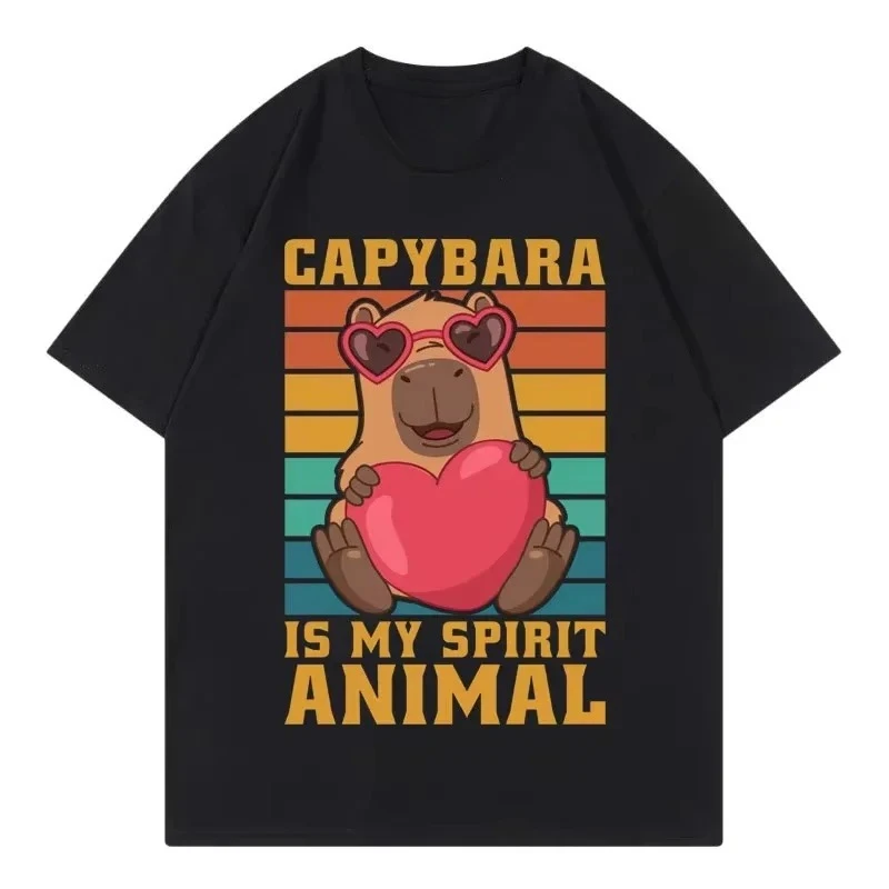 Cute Heart Holding Capybara Funny Graphic T Shirts Women Clothing Harajuku Y2k T-shirt Fashion Casual Short Sleeve T-shirts
Cute Heart Holding Capybara Funny Graphic T Shirts Women Clothing Harajuku Y2k T-shirt Fashion Casual Short Sleeve T-shirts