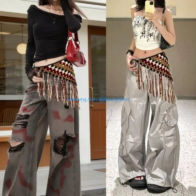 573B Tassels Waist Belt With HollowOut Design And Tassels Perfect For Jazz Dance And Theme Parties Gathering Dressingup
573B Tassels Waist Belt With HollowOut Design And Tassels Perfect For Jazz Dance And Theme Parties Gathering Dressingup