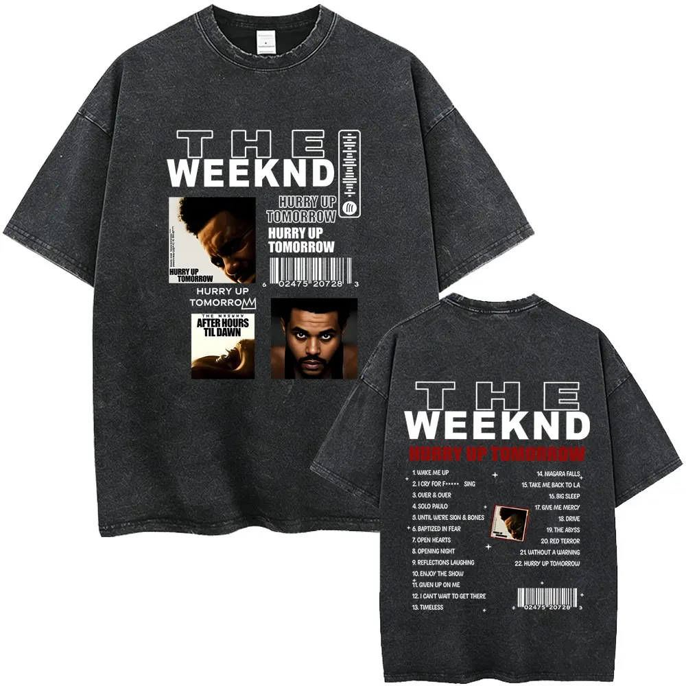 Washed Vintage Rapper The Weeknd Hurry Up Tomorrow Album Cover T-shirt Men Women Hip Hop Fashion Pop Music T Shirts Streetwear
Washed Vintage Rapper The Weeknd Hurry Up Tomorrow Album Cover T-shirt Men Women Hip Hop Fashion Pop Music T Shirts Streetwear