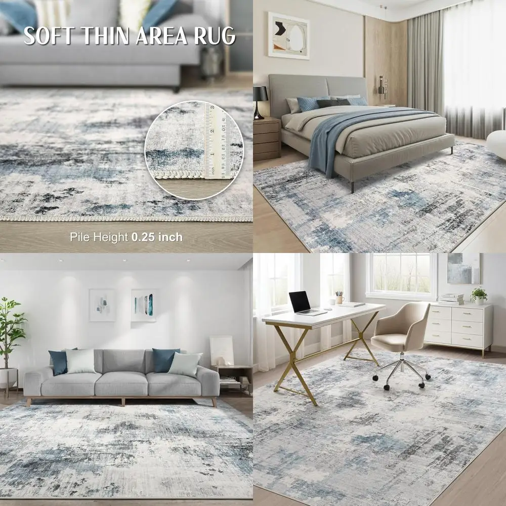 Современный нейтральный ковер 8x10: мягкий серый синий ковер для гостиной, спальни, столовой и домашнего офиса
Современный нейтральный ковер 8x10: мягкий серый синий ковер для гостиной, спальни, столовой и домашнего офиса