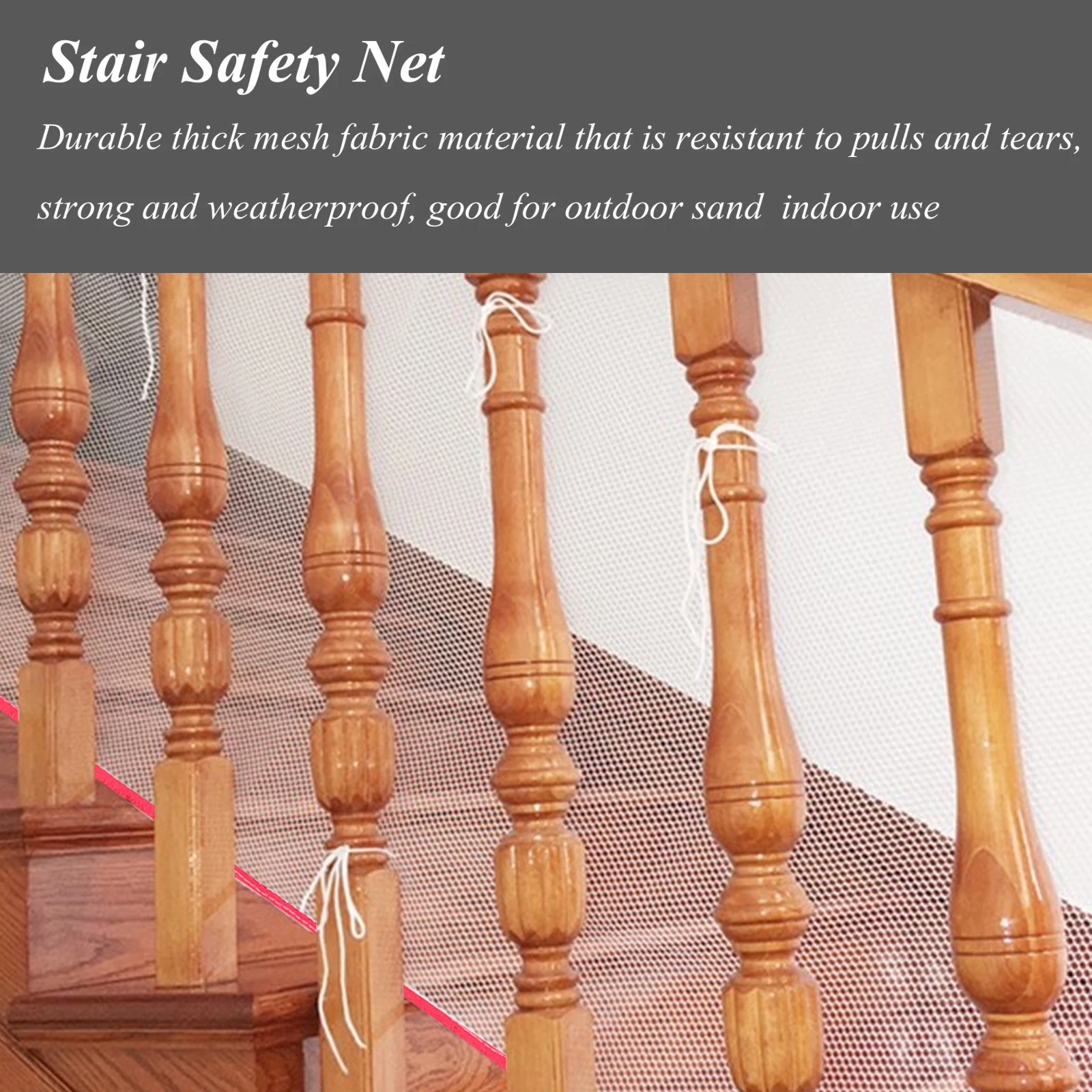 Safety Net Child Baby Protection Mesh Balcony Kids Banister Stairs Protector
Safety Net Child Baby Protection Mesh Balcony Kids Banister Stairs Protector