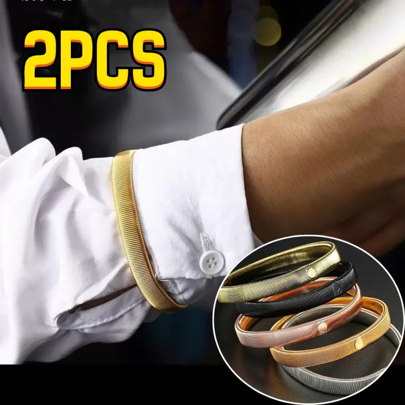 2Pcs Non-Slip Metal Armband Stretch Garter Shirt Sleeve Holder Cuff Fixed Strap Unisex Sleeve Holder Elastic Armband Accessories
2Pcs Non-Slip Metal Armband Stretch Garter Shirt Sleeve Holder Cuff Fixed Strap Unisex Sleeve Holder Elastic Armband Accessories