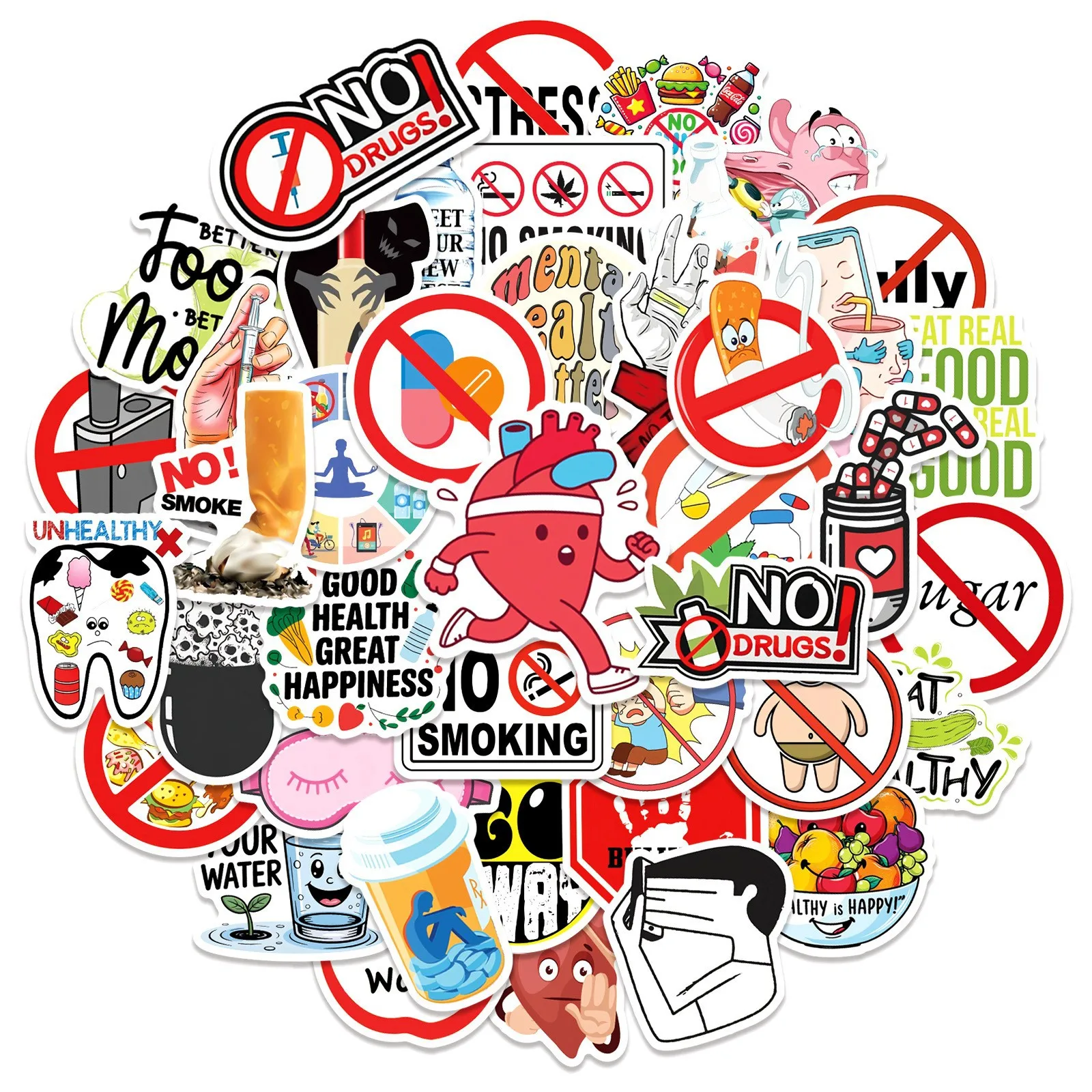 50PCS Prohibit Unhealthy Items Stickers Graffiti Stickers DIY Diary Phone Case Handmade Scrapbook Aesthetic Stickers
50PCS Prohibit Unhealthy Items Stickers Graffiti Stickers DIY Diary Phone Case Handmade Scrapbook Aesthetic Stickers