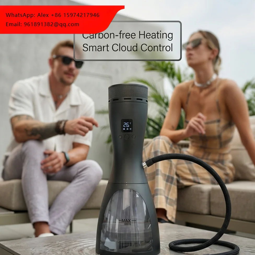 Top Sale Portable Electric With LED Light Hookah Shisha Carbon-free Smart Cloud Control E-hookah Set
Top Sale Portable Electric With LED Light Hookah Shisha Carbon-free Smart Cloud Control E-hookah Set