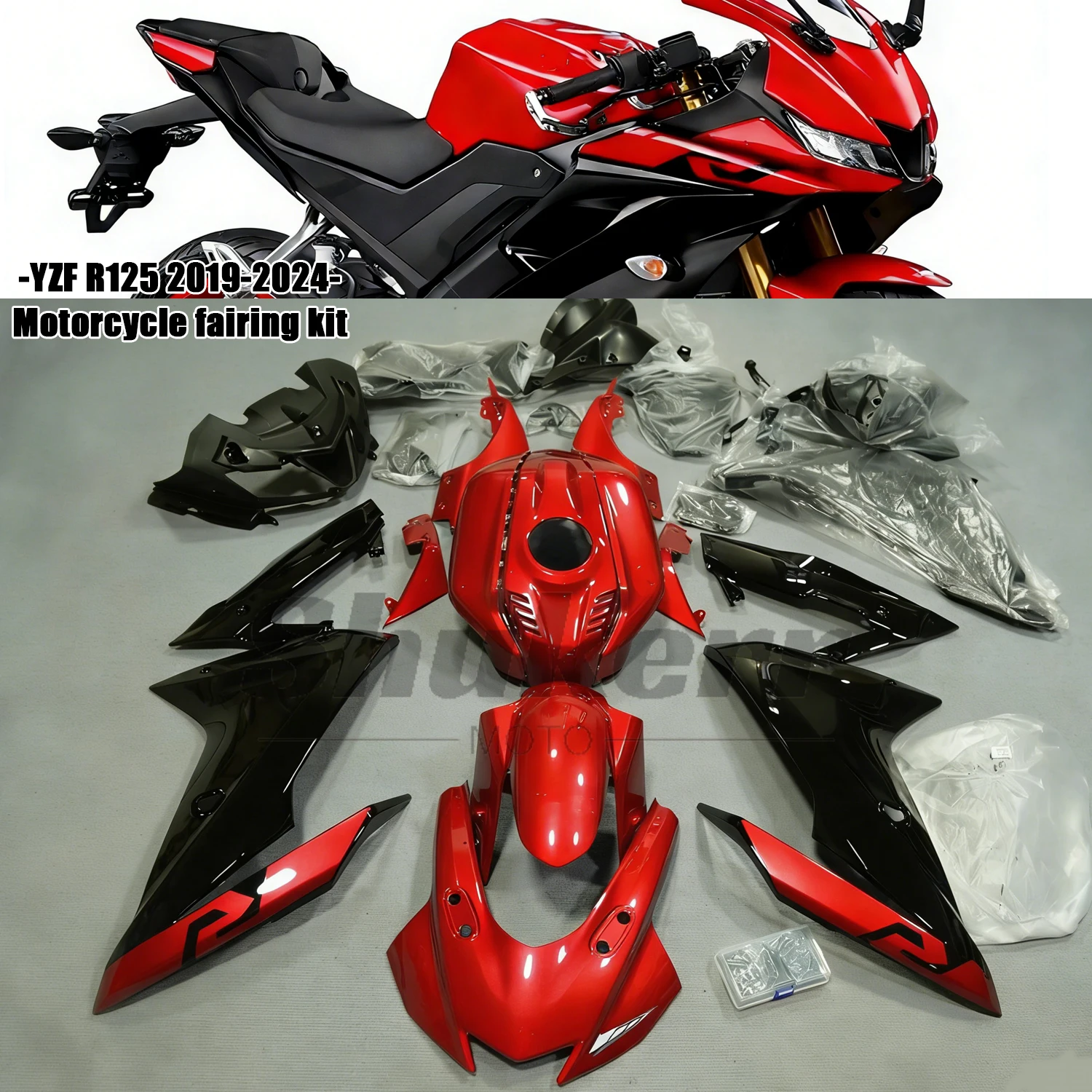 Fit for Yamaha Yzf R125 Yzf-R125 2019-2023 Motorcycle Plastics Fairing Kit Injection Mold Bodywork Panel Kit Black Red 20 21 22
Fit for Yamaha Yzf R125 Yzf-R125 2019-2023 Motorcycle Plastics Fairing Kit Injection Mold Bodywork Panel Kit Black Red 20 21 22