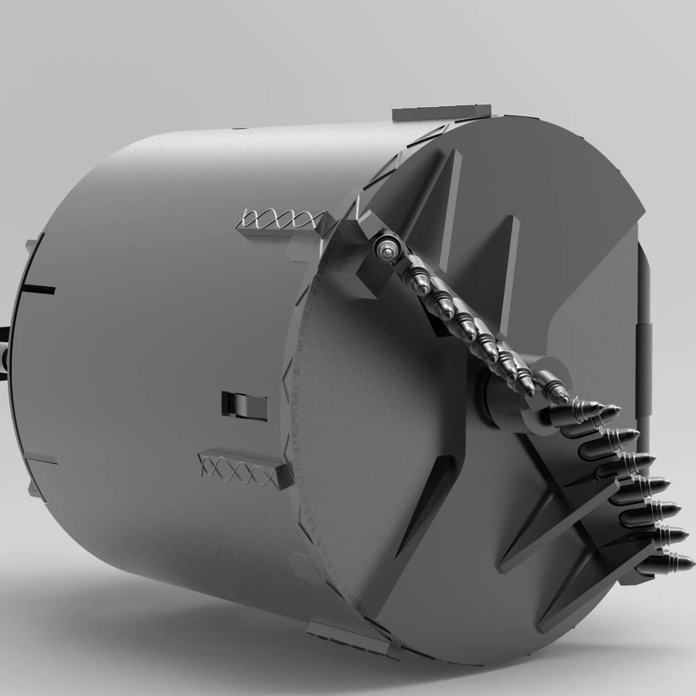 cutting bits rock drill bucket with high wear-resistance with bullet teeth cutters
cutting bits rock drill bucket with high wear-resistance with bullet teeth cutters