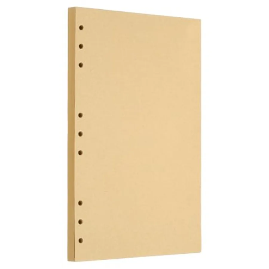 Refill Paper, Unlined Blank Kraft Paper Refillable Paper 9 Hole Filler Inserts Loose Leaf Paper for 9 Ring Binder, 80 Sheets/16
Refill Paper, Unlined Blank Kraft Paper Refillable Paper 9 Hole Filler Inserts Loose Leaf Paper for 9 Ring Binder, 80 Sheets/16