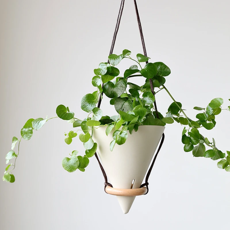 *White ceramic hanging pot climbing vine flower pot hanging green plant hanging wall basket
*White ceramic hanging pot climbing vine flower pot hanging green plant hanging wall basket