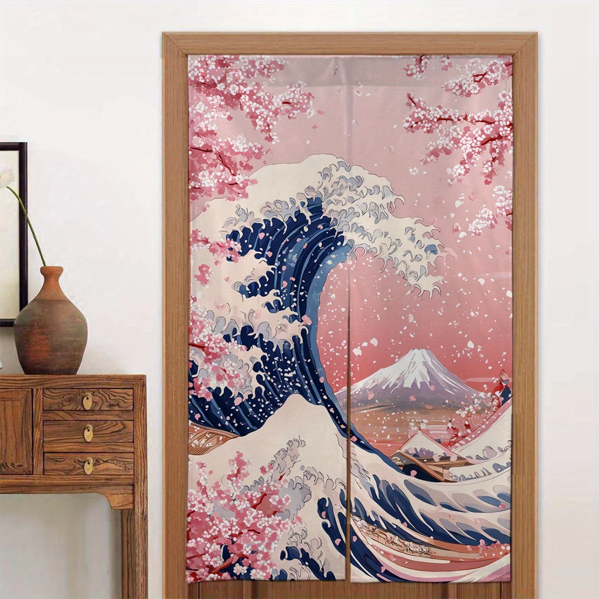 1 шт., японская занавеска для двери Ukiyoe с вишневым цветком, японский стиль, тканевая перегородка с рисунком Фудзи, занавеска для украшения дома
1 шт., японская занавеска для двери Ukiyoe с вишневым цветком, японский стиль, тканевая перегородка с рисунком Фудзи, занавеска для украшения дома