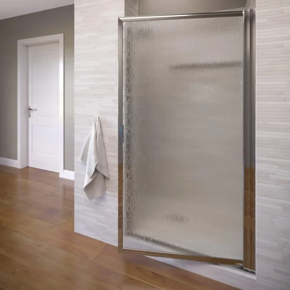 basco deluxe 22.75- 24.5 in. width, glass shower door, rain glass, silver finish
basco deluxe 22.75- 24.5 in. width, glass shower door, rain glass, silver finish