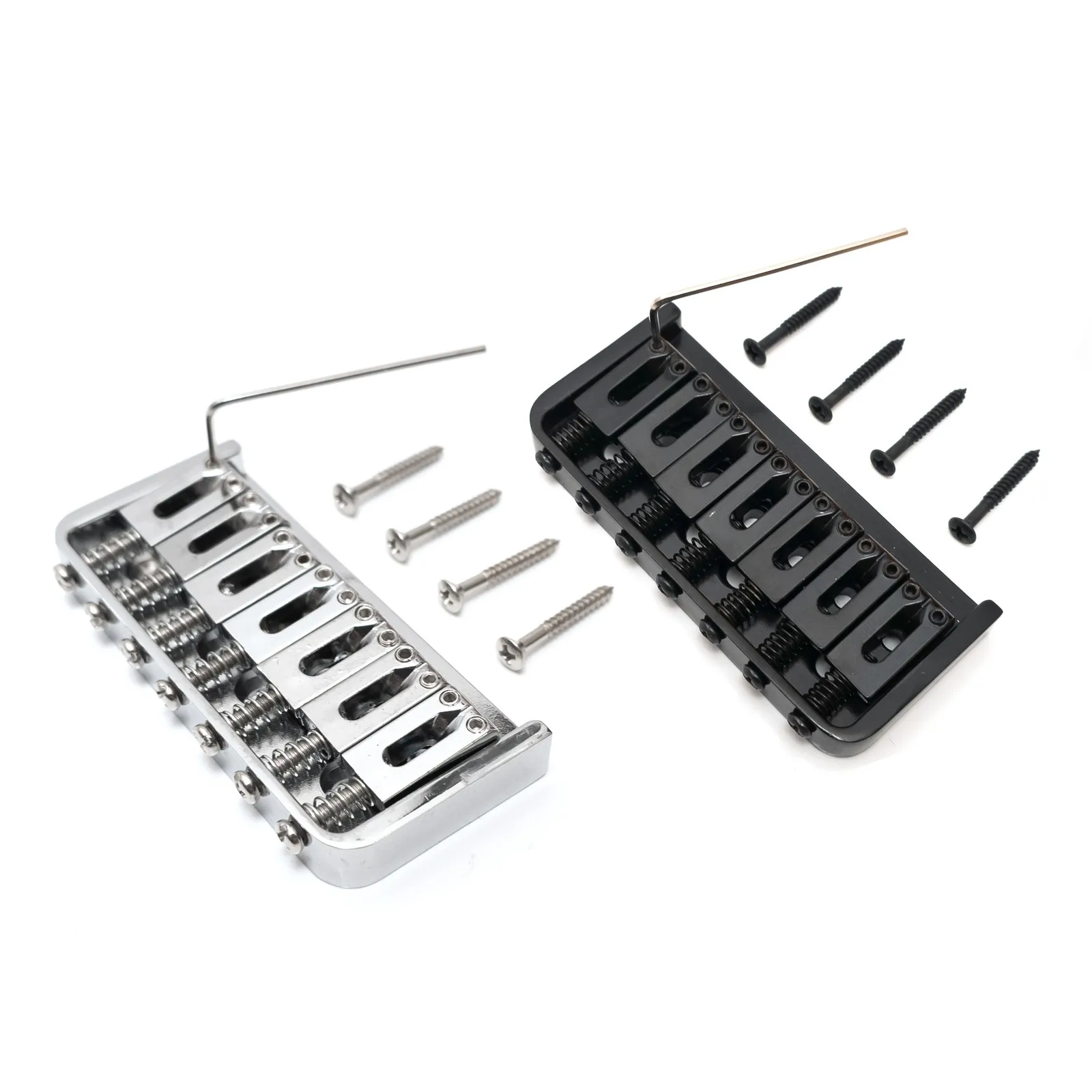8 String Guitar Hardtail Bridge Fixed String Through Body Adjustable Saddle Zinc Alloy w/ Screws Wrench Black Chrome
8 String Guitar Hardtail Bridge Fixed String Through Body Adjustable Saddle Zinc Alloy w/ Screws Wrench Black Chrome