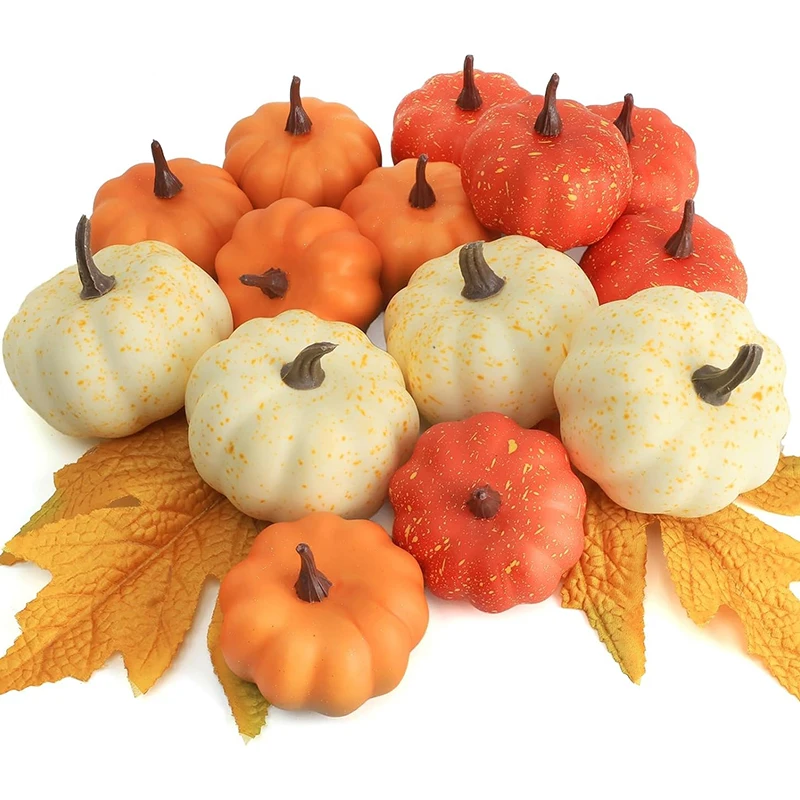 1/2Pcs Artificial Mini Foam Pumpkin Decoration Autumn Pumpkin Maple leaf DIY Craft Home Room Halloween Thanksgiving Decoration
1/2Pcs Artificial Mini Foam Pumpkin Decoration Autumn Pumpkin Maple leaf DIY Craft Home Room Halloween Thanksgiving Decoration