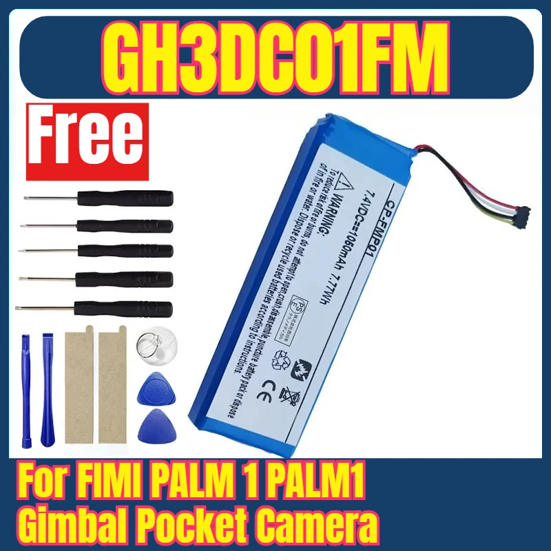New GH3DC01FM 1050mAh Polymer Li-Ion Battery for FIMI PALM 1 PALM1 Gimbal Pocket Camera 2S1P 112474 552270-2S
New GH3DC01FM 1050mAh Polymer Li-Ion Battery for FIMI PALM 1 PALM1 Gimbal Pocket Camera 2S1P 112474 552270-2S