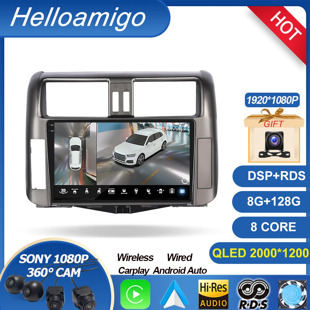 For Toyota Prado 150 2009 2010 2011 2012 2013 Android Car Radio Multimedia Carplay 4G Wifi GPS DVD 2 din 2din Autoradio
For Toyota Prado 150 2009 2010 2011 2012 2013 Android Car Radio Multimedia Carplay 4G Wifi GPS DVD 2 din 2din Autoradio