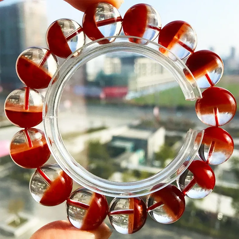 Natural Red Rabbit Hair Crystal Bracelet, Venus Full Red/Semi-Red Crystal Beads, Unisex Healing Crystal Jewelry for Women Men
Natural Red Rabbit Hair Crystal Bracelet, Venus Full Red/Semi-Red Crystal Beads, Unisex Healing Crystal Jewelry for Women Men