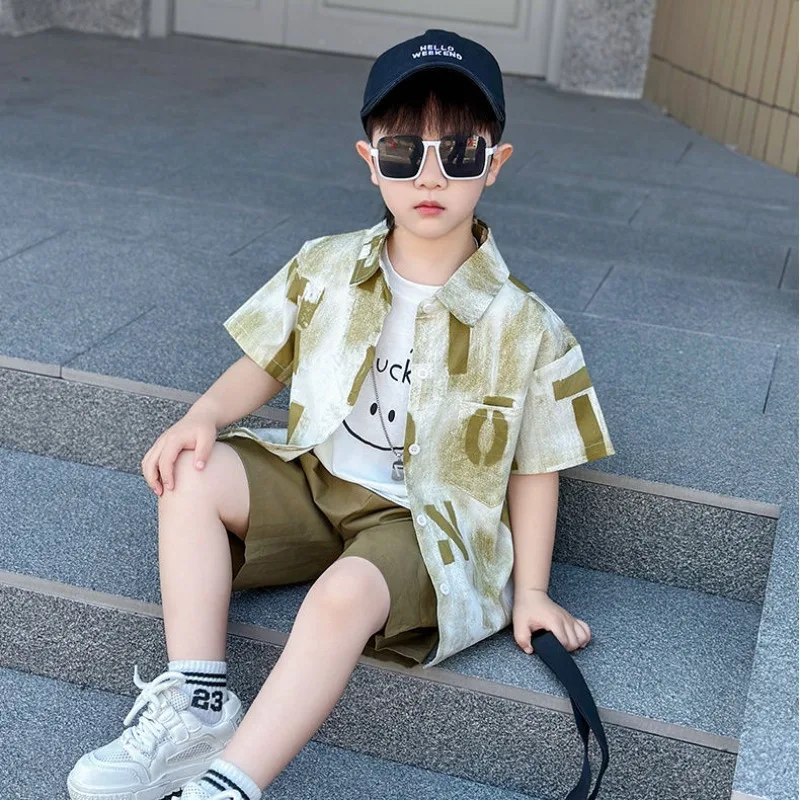 Printed Shirt Children Top Korean Kids Clothes Designer Single Suits and Cut Boy´s Clothing Children's Suit Child Set Home 2025
Printed Shirt Children Top Korean Kids Clothes Designer Single Suits and Cut Boy´s Clothing Children's Suit Child Set Home 2025