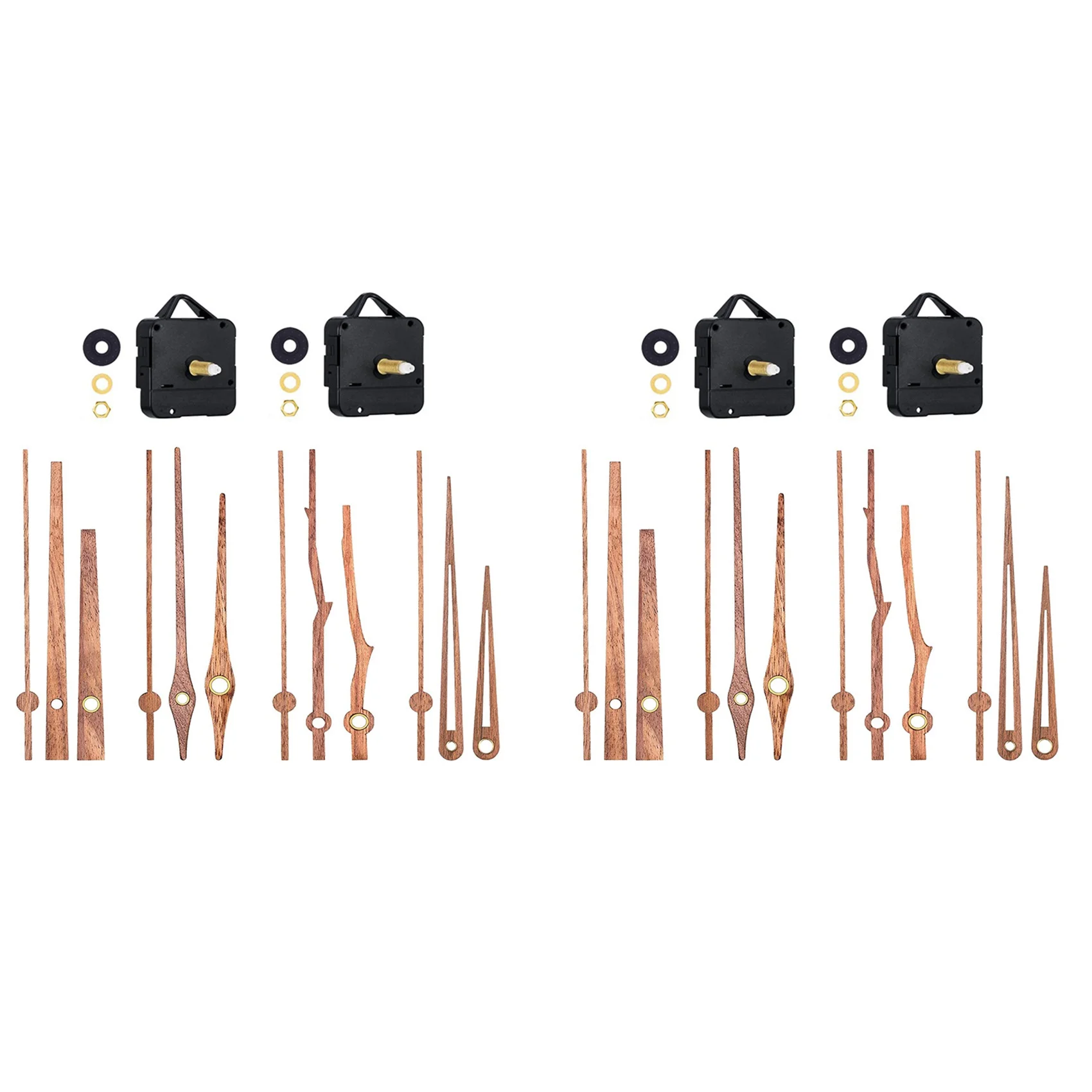 ABMS-4Pcs Long Shaft Quartz Clock Motor Kit Movement Mechanism With 12 Inch Walnut Wood Hands Clock Repair Parts Replacement
ABMS-4Pcs Long Shaft Quartz Clock Motor Kit Movement Mechanism With 12 Inch Walnut Wood Hands Clock Repair Parts Replacement