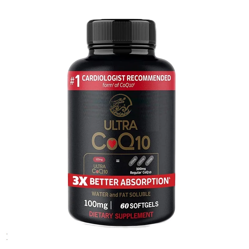 Coenzyme Q10 100mg, 3-fold Absorption, Water-soluble and Fat Soluble Coenzyme Q10 Natural Supplement, 60 Capsules Soft
Coenzyme Q10 100mg, 3-fold Absorption, Water-soluble and Fat Soluble Coenzyme Q10 Natural Supplement, 60 Capsules Soft