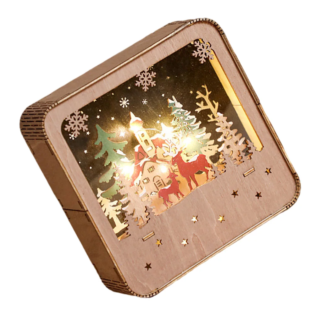 Wooden House nament Christmas Decoration Luminous Night Light Smooth Edge Design Home Decor Craft Elegant Gift Idea
Wooden House nament Christmas Decoration Luminous Night Light Smooth Edge Design Home Decor Craft Elegant Gift Idea