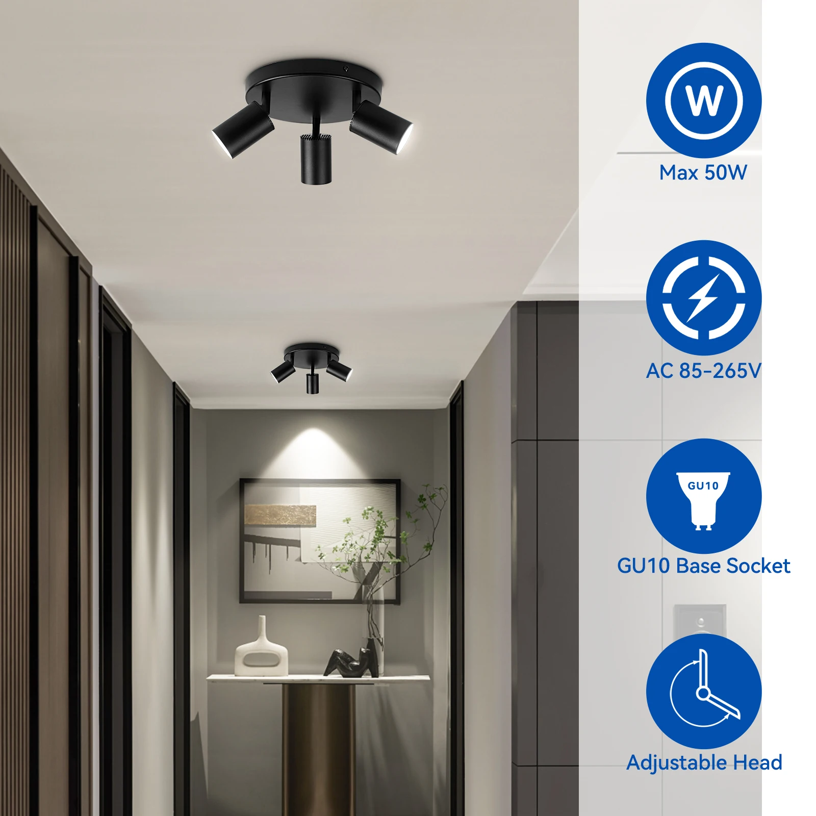 Nordic Modern Creative Black Ceiling Light for Living Room Bedroom Black Metal Chandelier 3-Light Retro Ceiling Lamps Led Light
Nordic Modern Creative Black Ceiling Light for Living Room Bedroom Black Metal Chandelier 3-Light Retro Ceiling Lamps Led Light