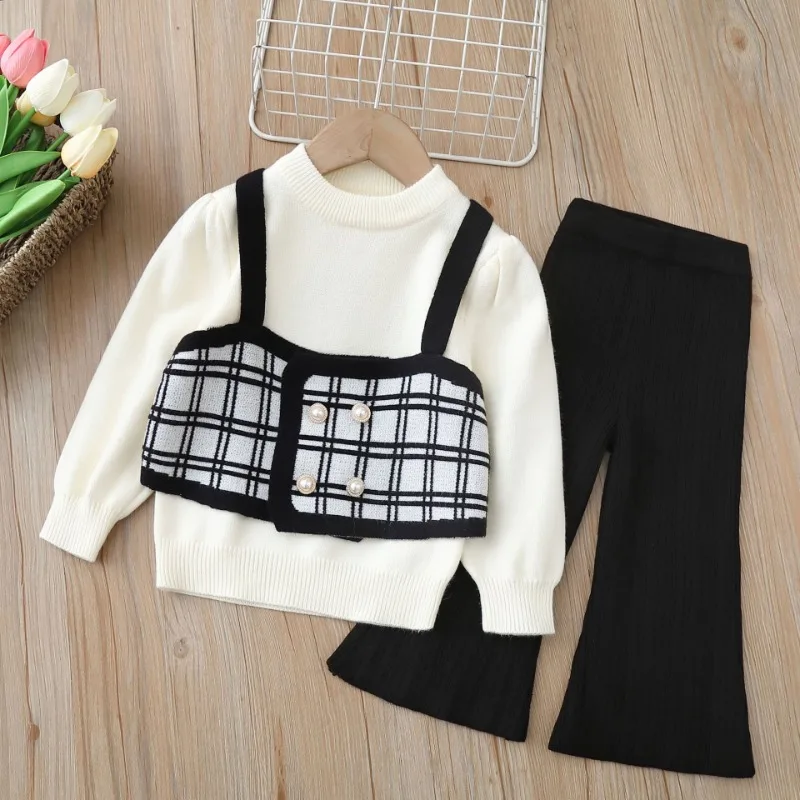 Winter Clothes Knitted Sweater and Pants Clothing Autumn Fashion Girl Sets with Pants Sweater Outfit Set for Kids Girl's Clothes
Winter Clothes Knitted Sweater and Pants Clothing Autumn Fashion Girl Sets with Pants Sweater Outfit Set for Kids Girl's Clothes