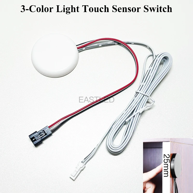 DC12/24V 3-цветный светодиодный сенсорный переключатель, проникаемый через стол, камень, дерево, стекло (экскрепление металла) с портом 2P-DuPont 3P-SM
DC12/24V 3-цветный светодиодный сенсорный переключатель, проникаемый через стол, камень, дерево, стекло (экскрепление металла) с портом 2P-DuPont 3P-SM