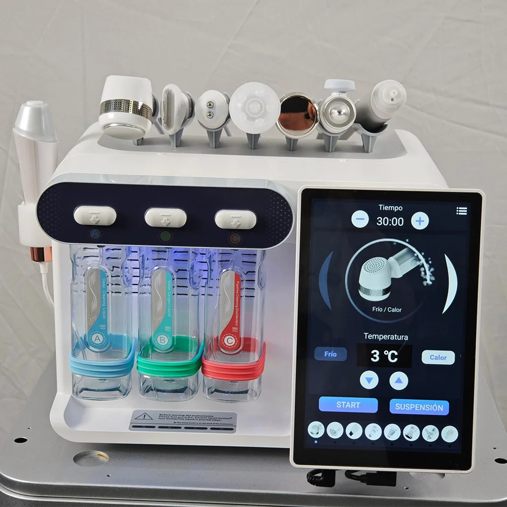 Skin Rejuvenation Microdermabrasion Deep Cleansing Water Jet Peel Facial Skin Care 8 IN 1 Hydra Manufacturer Facial Machine
Skin Rejuvenation Microdermabrasion Deep Cleansing Water Jet Peel Facial Skin Care 8 IN 1 Hydra Manufacturer Facial Machine