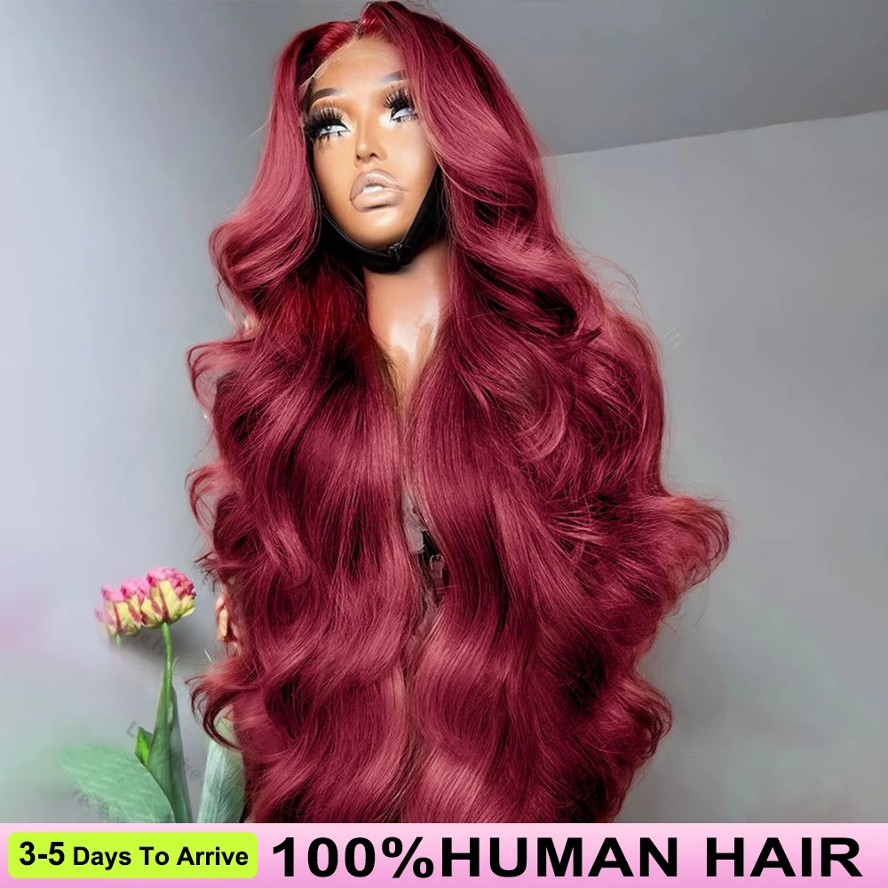 Burgundy Body Wave 13X6 Hd Lace Frontal Human Wig Pre Plucked Brazilian 40 Inch 99J Colored Lace Front Wigs 100% Human Hair Wig
Burgundy Body Wave 13X6 Hd Lace Frontal Human Wig Pre Plucked Brazilian 40 Inch 99J Colored Lace Front Wigs 100% Human Hair Wig