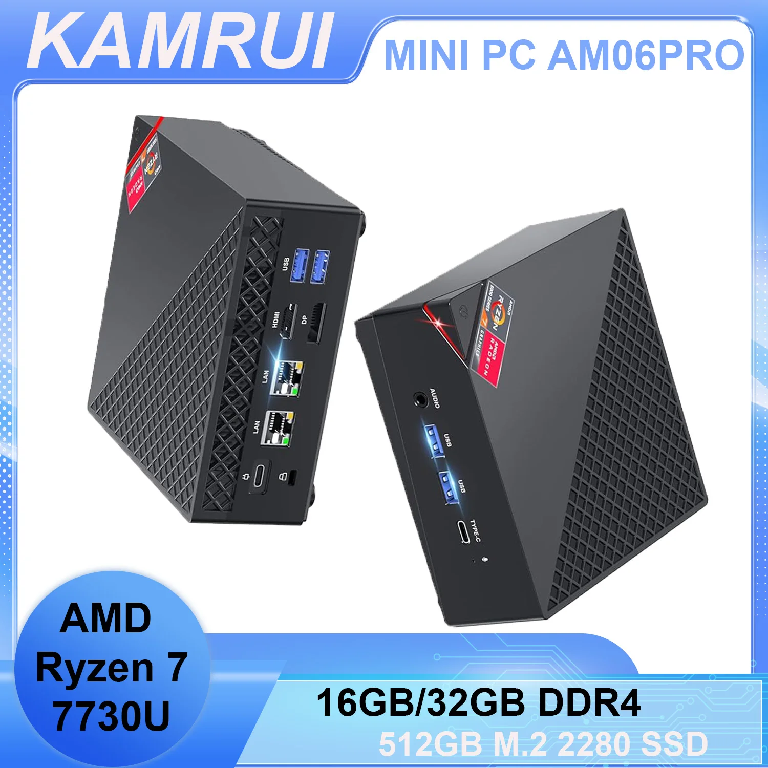 Мини-ПК для игр AM06PRO с процессором AMD Ryzen7 5700U, 32/16 ГБ DDR4, 512 ГБ M.2 SSD, до 4.3 ГГц, Windows 11 PRO, WiFi6, BT5.2, 4K, настольный компьютер
Мини-ПК для игр AM06PRO с процессором AMD Ryzen7 5700U, 32/16 ГБ DDR4, 512 ГБ M.2 SSD, до 4.3 ГГц, Windows 11 PRO, WiFi6, BT5.2, 4K, настольный компьютер